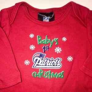 Patriots NFL onsie 1st Christmas